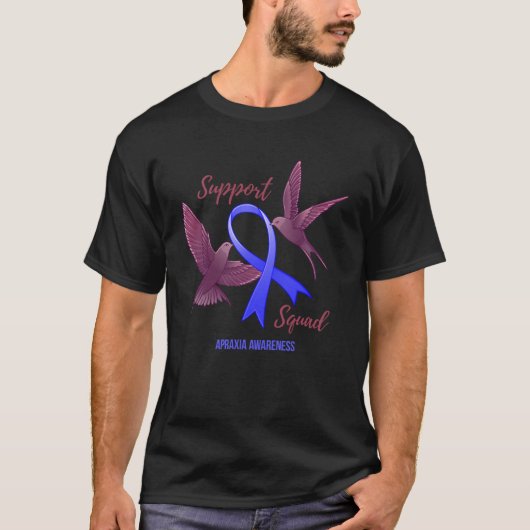 Apraxia Bewustzijn Krijger Survivor Support Squad T-shirt (Voorkant)