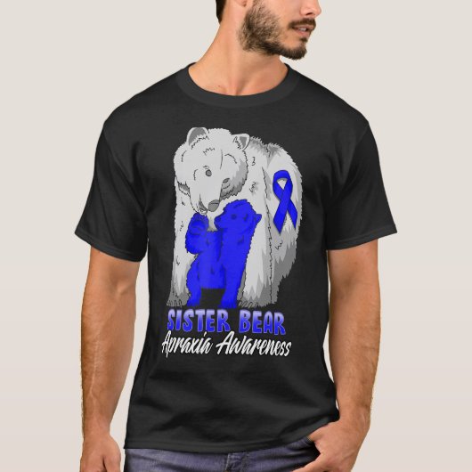 Apraxia Bewustzijn Mama Support Ribbon T-shirt (Voorkant)
