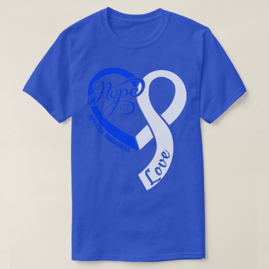 Apraxia Bewustzijn Mensen Liefde Hart Lint Happy V T-shirt (Design voorkant)