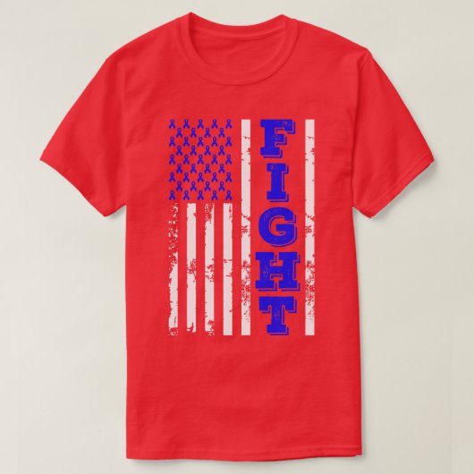 Apraxia Bewustzijnsgevecht Amerikaanse vlag 4 juli T-shirt (Design voorkant)