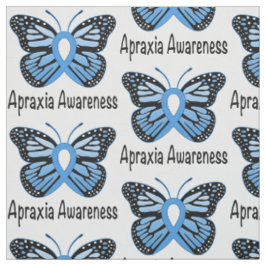 Apraxia Butterfly Awareness Ribbon Stof