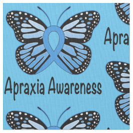 Apraxia Butterfly Awareness Ribbon Stof