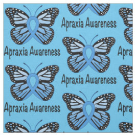 Apraxia Butterfly Awareness Ribbon Stof