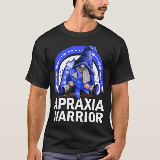 Apraxia Warrior Gnomes Rainbow Apraxia Bewustzijn T-shirt (Voorkant)