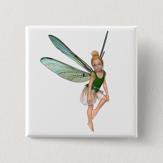 Aprella Fairy Vierkante Button 5,1 Cm (Voorkant)
