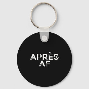 Apres af grappig skiën ski snowboarden winterApres Sleutelhanger