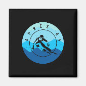 Après Af Ski Lake Tahoe Park City Skier Sno Magneet (Voorkant)