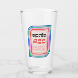 Après All Day 70s Retro Striped Type Beer Glass Glas
