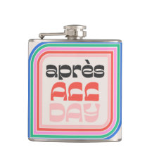 Après All Day 70s Retro Striped Type Flask