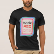 Après All Day 70s Retro Striped Type Mannen T-Shir