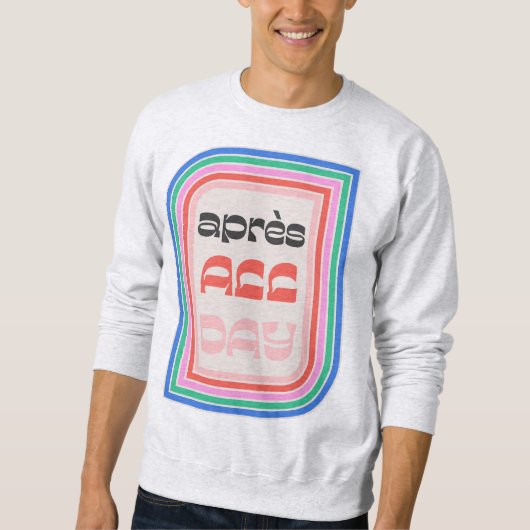Après All Day 70s Retro Striped Type Sweatshirt (Voorkant)