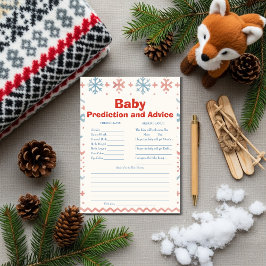 Après Bébé Baby Predictions & Advice Card Kaart