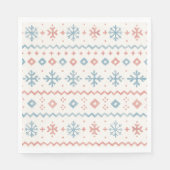 Après Bébé Fair Isle Patroon Ski Club Servet (Voorkant)