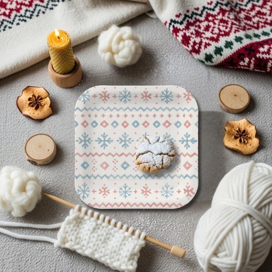 Après Bébé Fair Isle Pattern Ski Club  Papieren Bordje