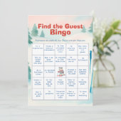 Après Bébé Find The Guest Bingo Card Kaart (Staand voorkant)