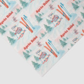 Après Bébé  IJsbeer en poolvos skiën Tissuepapier (Detail)