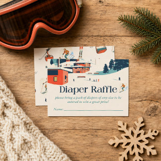 Après Bébé Retro Baby Shower Luierspel Insteekkaar Visitekaartje