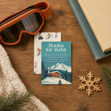 Après Bébé Retro Ski Boeken voor Baby Insteekkaart