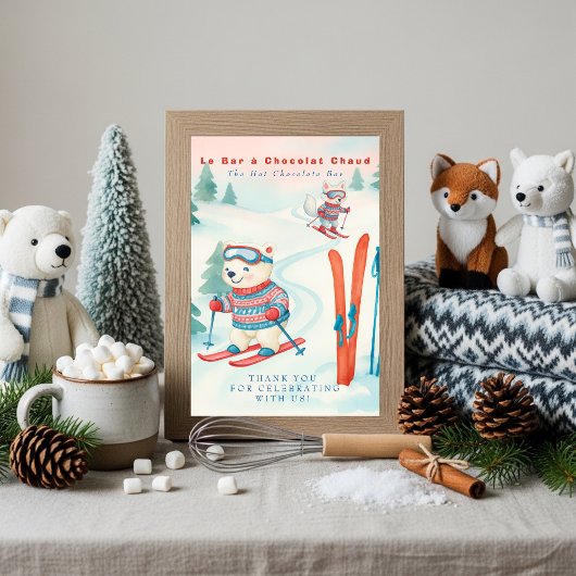 Après Bébé SKi Baby Boho Bord voor Hete Chocolade  Kaart