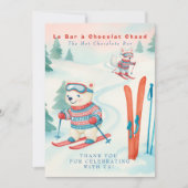 Après Bébé SKi Baby Boho Hot Chocolate Bar Sign Kaart (Voorkant)