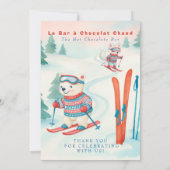Après Bébé SKi Baby Boho Hot Chocolate Bar Sign Kaart (Achterkant)