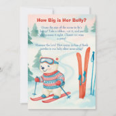 Après Bébé Ski Baby How Big Is Her Belly sign Kaart (Voorkant)