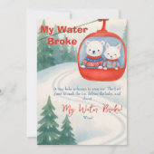 Après Bébé ski Baby My Water Broke Game sign Kaart (Voorkant)