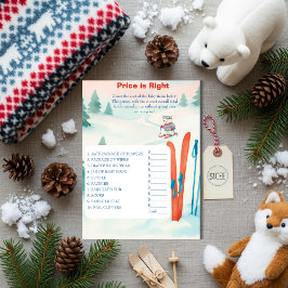Après Bébé Ski Baby Price is Right Game card Kaart