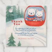 Après Bébé ski baby winter Bedankjes Labels (Voorkant)