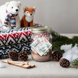 Après Bébé Ski Baby Woodland Animals Winter Bedankjes Labels