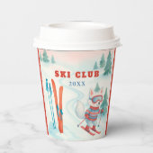 Après Bébé Ski Club Baby Arctic Fox  Papieren Bekers (Achterkant)