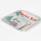 Après Bébé ski Polar Bear Papieren Bordje (Gebogen)