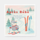 Après Bébé ski Polar Bear Servet (Voorkant)