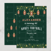 Après Football Kerstsport Verjaardagsfeest Kaart (Voorkant / Achterkant)