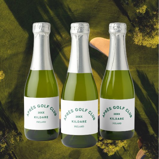Après Golf Club Bos Groene Golf Social Crest Sparkling Wijnetiket