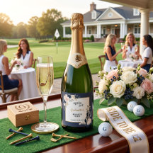 Apres Golf Elegant Koninklijk Blauwe Bloemige Vrij