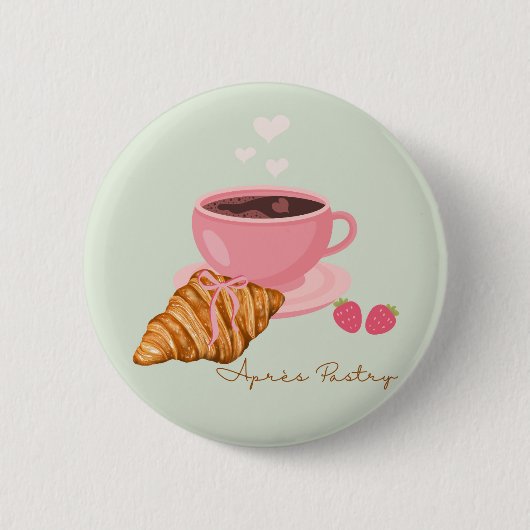 Après Pastry Schattige Ronde Button 5,7 Cm (Voorkant)