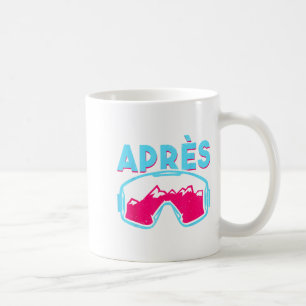 Après, Retro Skibril Vintage 80s 90s Skiën Uits Koffiemok