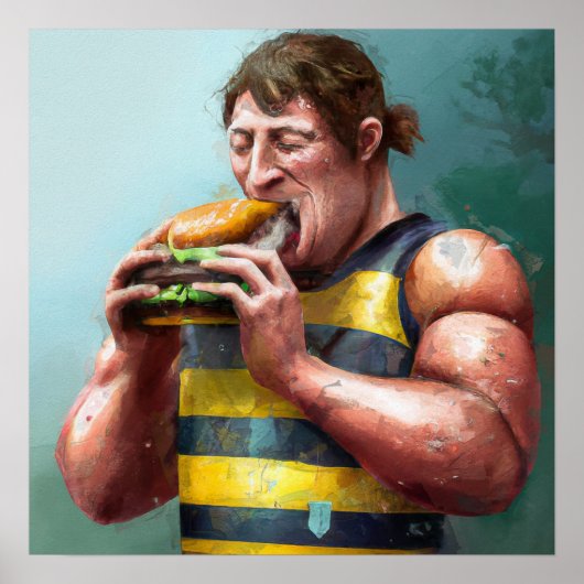 Après Rugby - Rugby Painting Print (Voorkant)