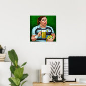 Après Rugby - Rugby Painting Print (Thuiskantoor)