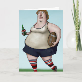 Après Rugby Wenskaart Feestdagen Kaart