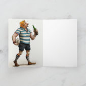 Après Rugby Wenskaart Feestdagen Kaart (Binnen)