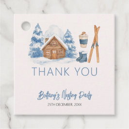Apres Ski Baby shower Winter Nesting Party Bedankjes Labels