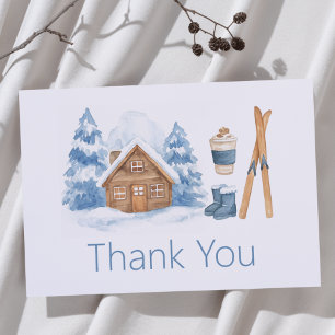 Apres Ski Baby shower Winter Nesting Party Bedankkaart
