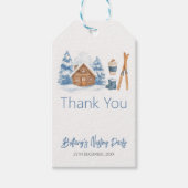 Apres Ski Baby shower Winter Nesting Party Cadeaulabel (Voorkant)
