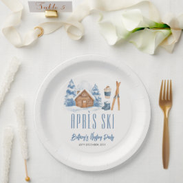 Apres Ski Baby shower Winter Nesting Party Papieren Bordje