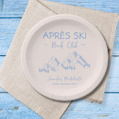 Apres Ski  Bach Club Blauwe Winter Bruidsmeisjesui Papieren Bordje