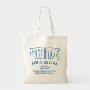 Après Ski Bachelorette Blauwe Bachelorette Tote Bag