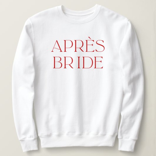 Apres Ski Bachelorette Party Apres Bride Trui (Design voorkant)