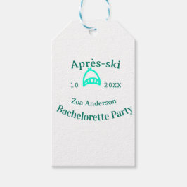 Après-ski bachelorette party turquoise hat name da cadeaulabel
